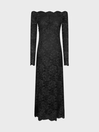 ロングレースドレス