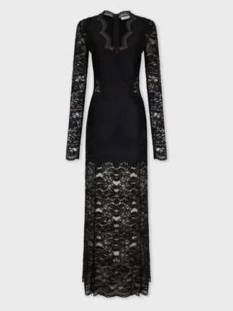 ロングレースドレス