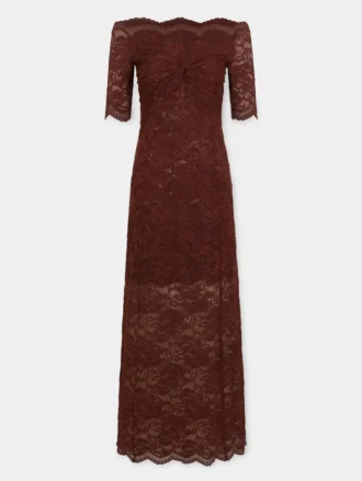 ロングレースドレス